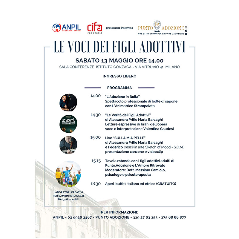 Convegno/LE VOCI DEI FIGLI ADOTTIVI convegno le voci dei figli adottivi