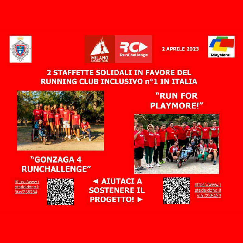 il Gonzaga con RunChallenge parteciperà con due staffette solidali alla Milano Relay Marathon del 2 aprile gonzaga 4 runchallenge alla milano relay marathon