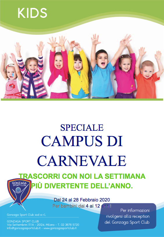 SPECIALE CAMPUS DI CARNEVALE speciale campus di carnevale